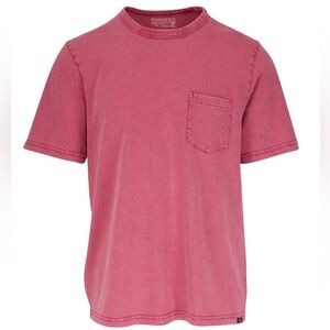 Faherty T Shirt Mens Medium Sunwashed Organic Cotton Short Sleeve Pocket